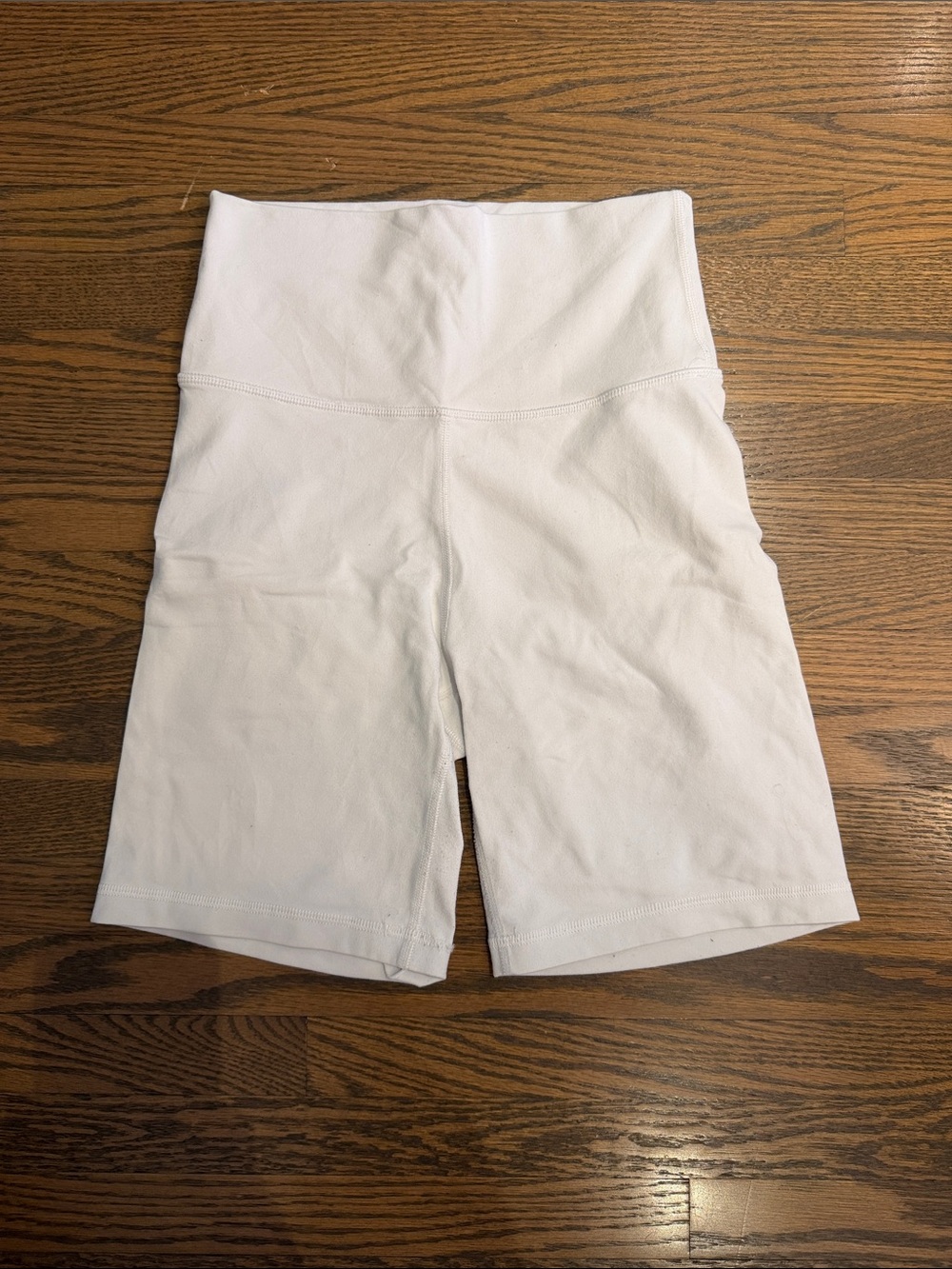TNA White High-Rise 8โ Bike Shorts